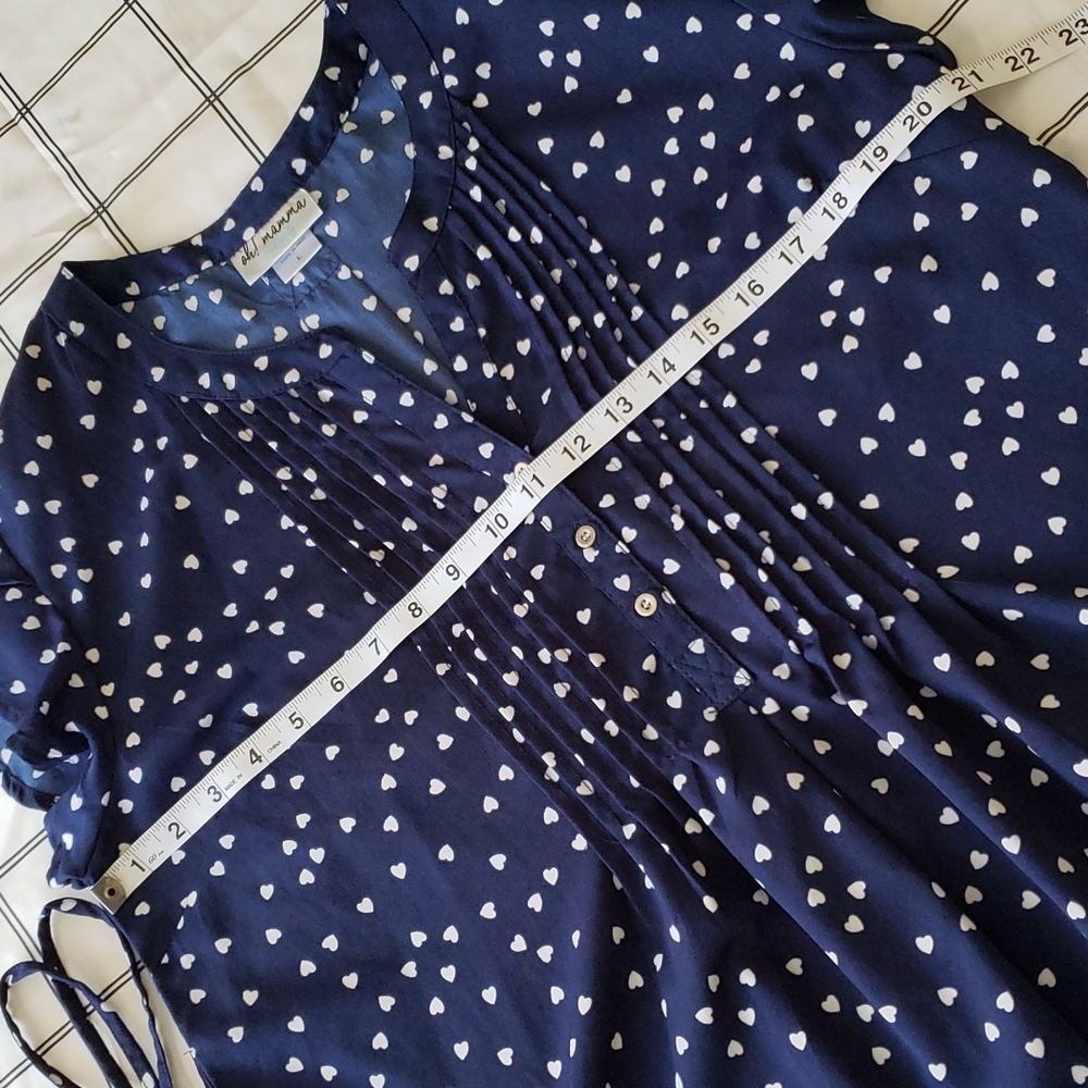 Oh! Mamma polka-dot hearts Top - Picture 3 of 6